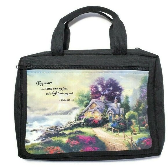 Thomas Kinkade XL Book Bible Carrier Cover Handles